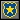 blue police badge with gold star icon