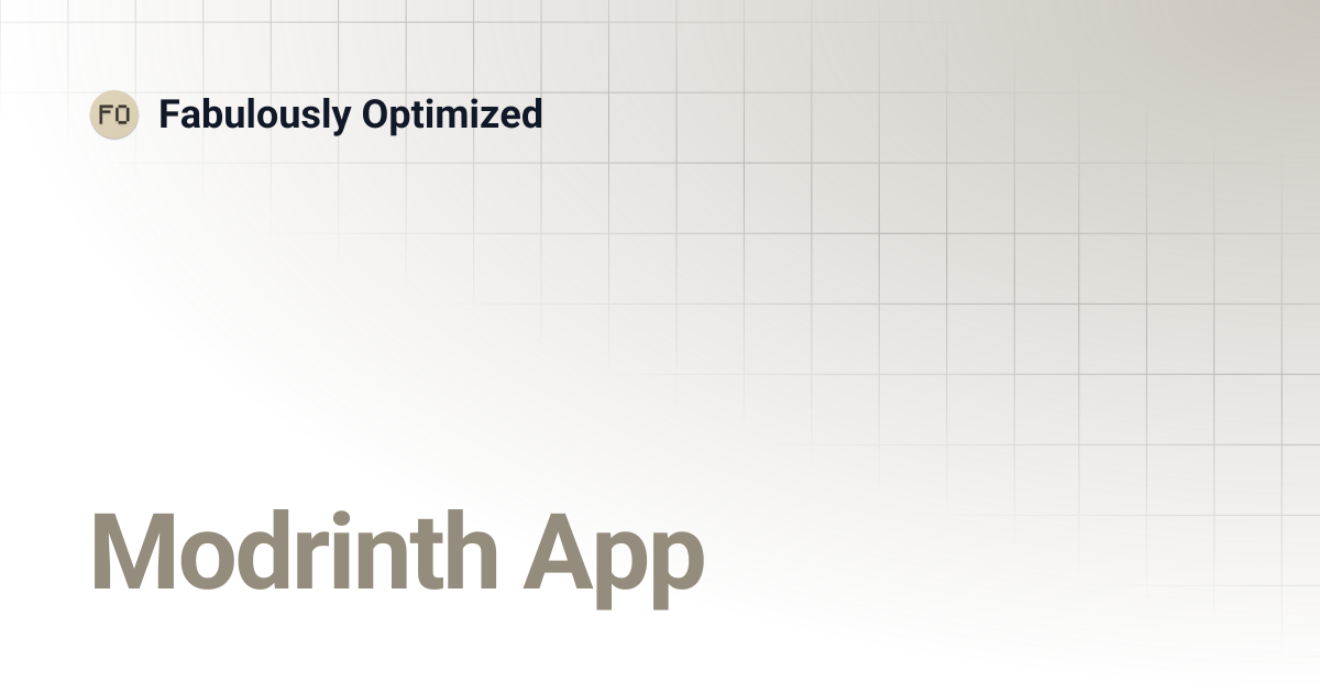 Modrinth App | Fabulously Optimized